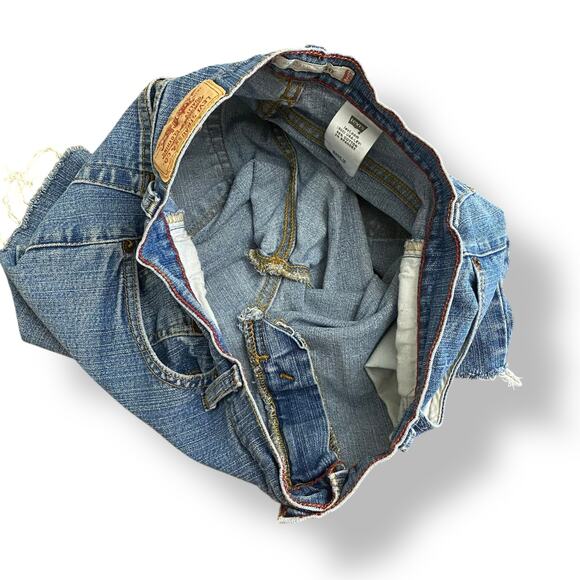 Levi’s Vintage Cut Off Denim Shorts Womens Size 8 Blue Streetwear‎ Y2K - Picture 7 of 9